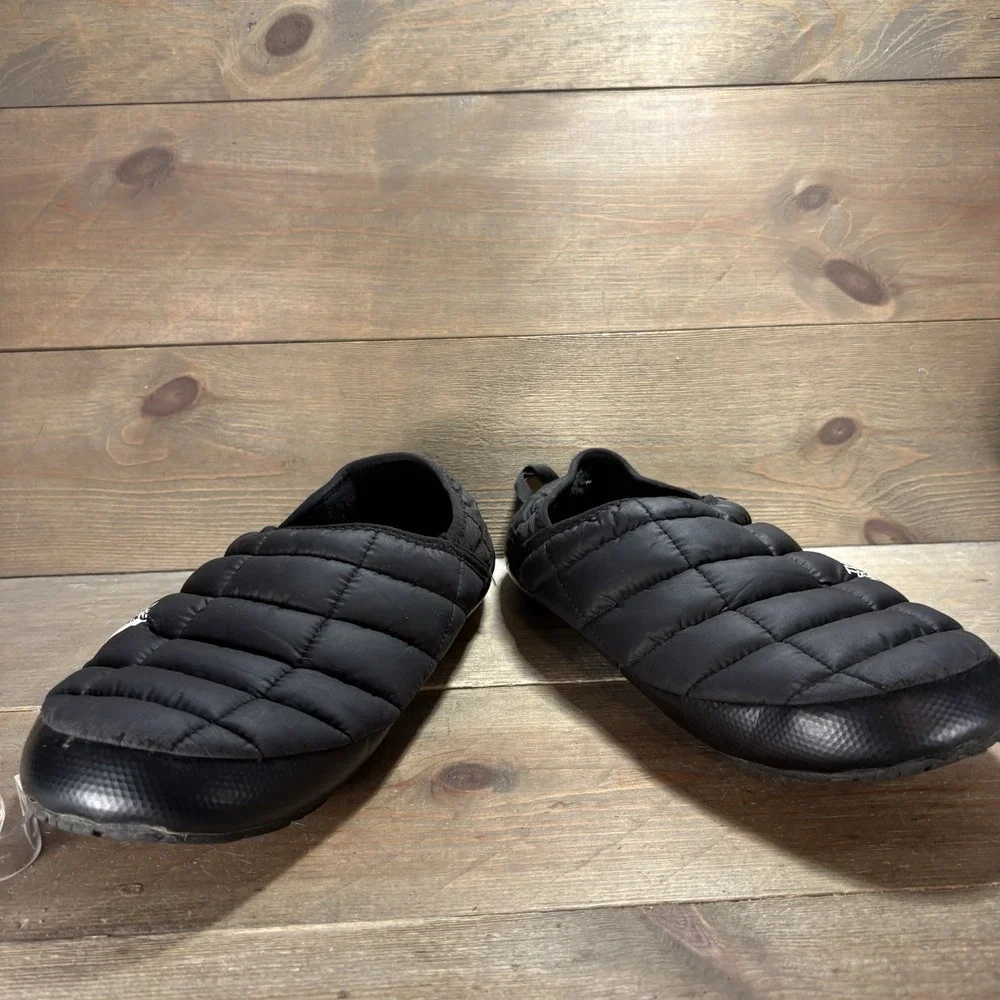 The North Face ThermoBall Mens size 10 shoes Black insulated mule slippers